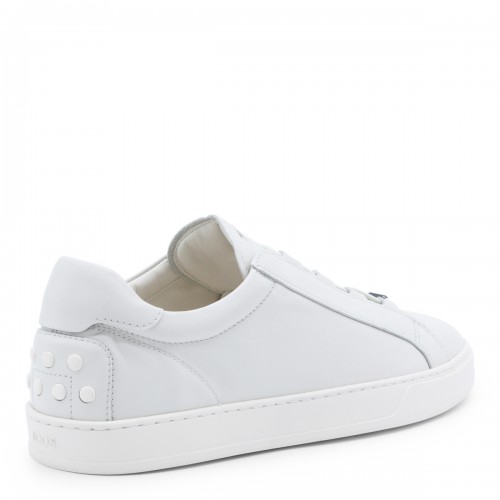 WHITE LEATHER SNEAKERS