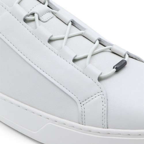 WHITE LEATHER SNEAKERS