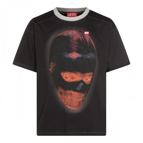 BLACK COTTON T-SHIRT