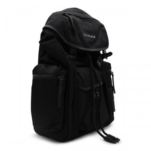 BLACK NYLON BACKPACKS