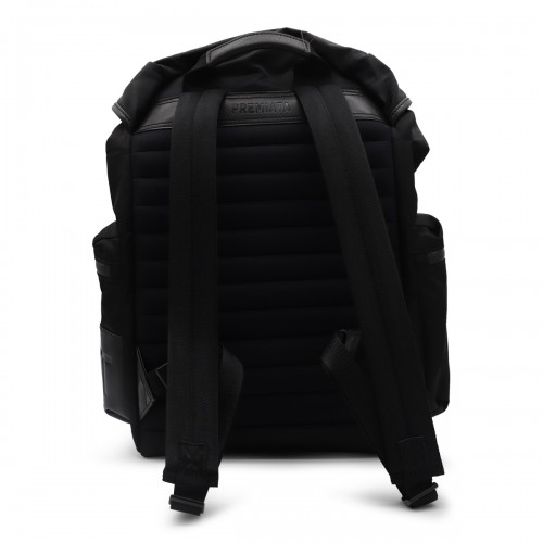 BLACK NYLON BACKPACKS