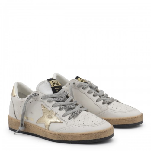 WHITE LEATHER BALLSTAR SNEAKERS