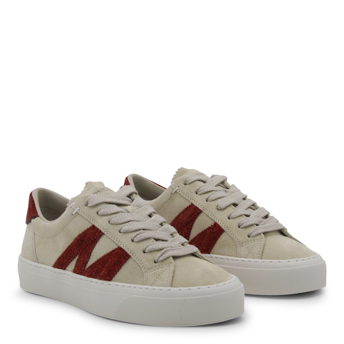 BEIGE AND BURGUNDY LEATHER MONACO 2...