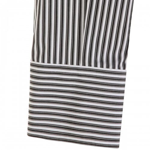 BLACK AND WHITE COTTON SHIRT