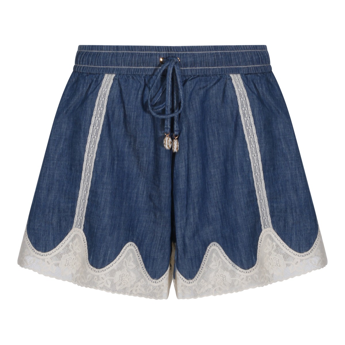 BLUE COTTON SHORTS