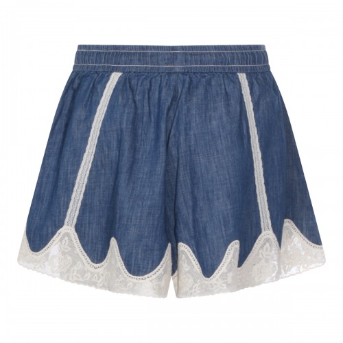 BLUE COTTON SHORTS 2