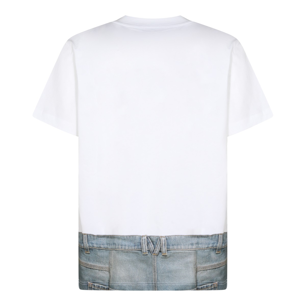 WHITE COTTON T-SHIRT