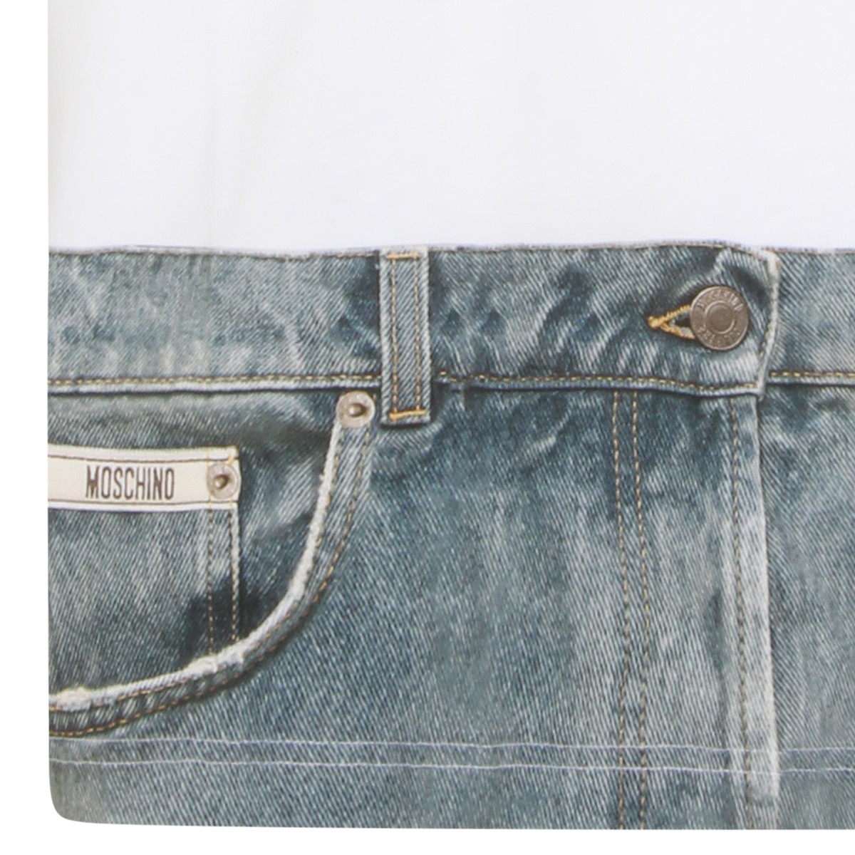 WHITE COTTON T-SHIRT