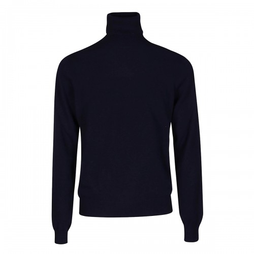 BLUE WOOL KNITWEAR