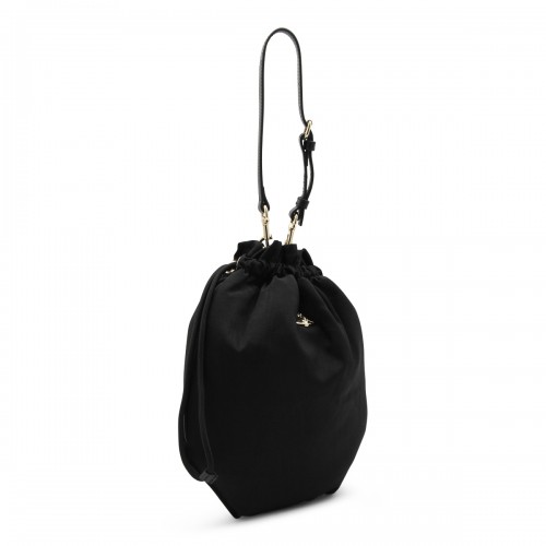 BLACK VISCOSE SATCHEL 2