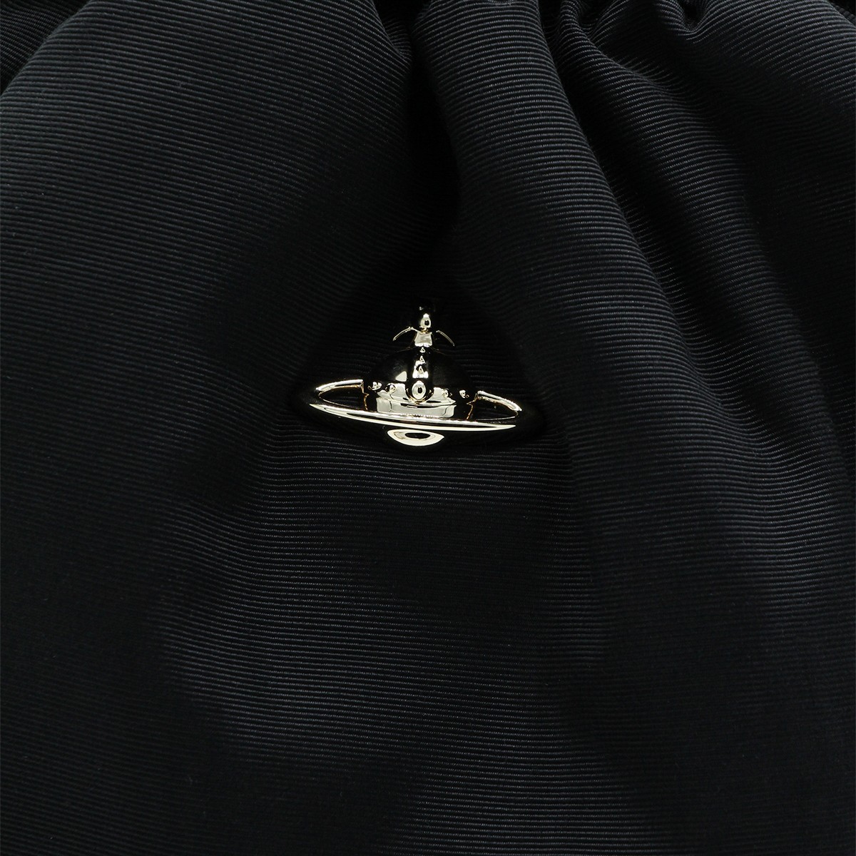 BLACK VISCOSE SATCHEL