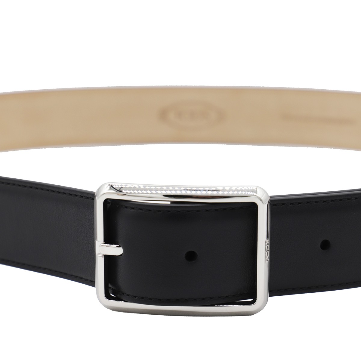 BLACK LEATHER BELT