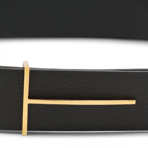 BLACK LEATHER BELT 2