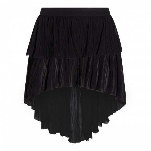 BLACK VISCOSE SKIRT