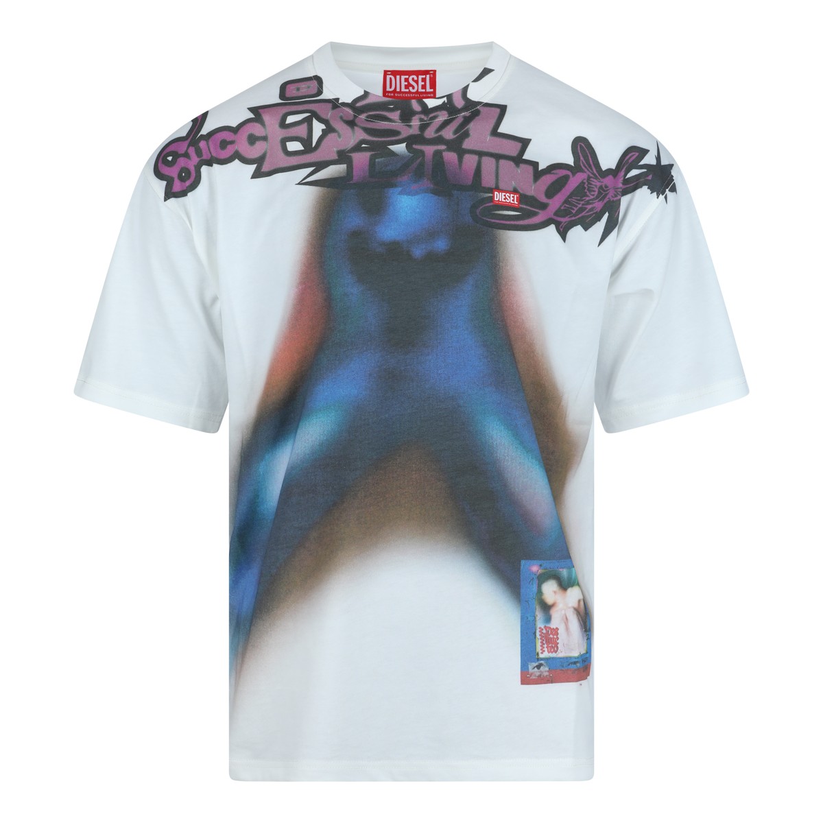 WHITE COTTON T-SHIRT