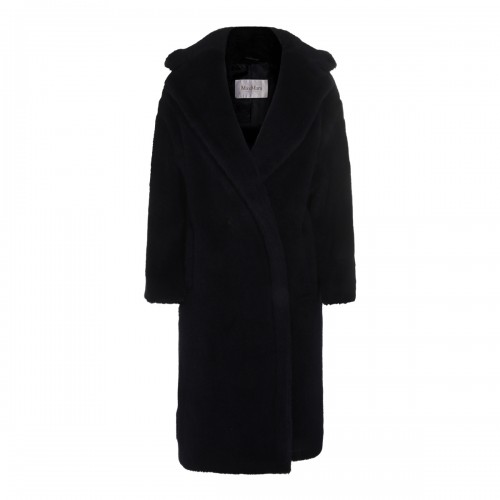 NAVY BLUE WOOL BLEND COAT