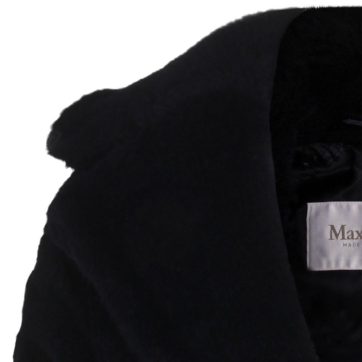 NAVY BLUE WOOL BLEND COAT