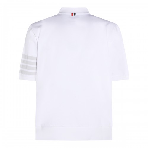 WHITE COTTON POLO SHIRT