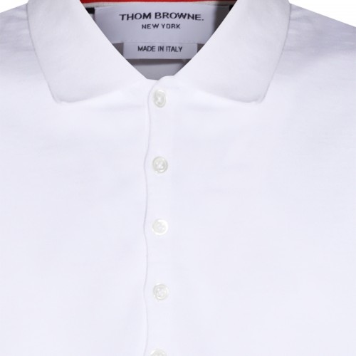 WHITE COTTON POLO SHIRT