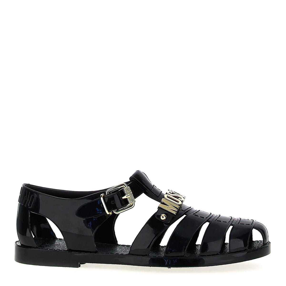 BLACK JELLY SANDALS