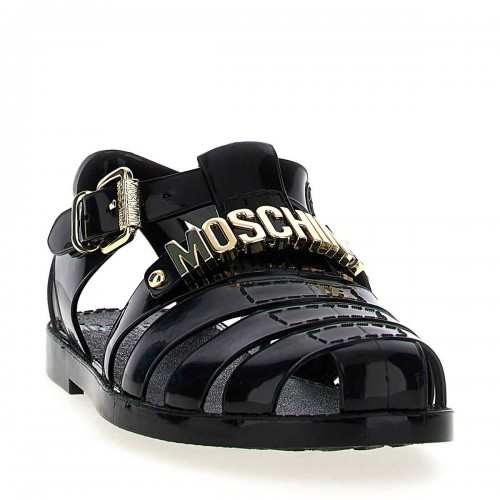 BLACK JELLY SANDALS 2