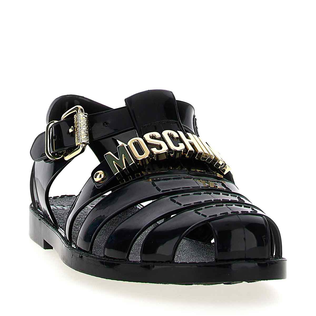 BLACK JELLY SANDALS
