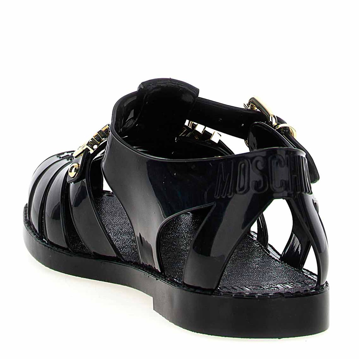 BLACK JELLY SANDALS