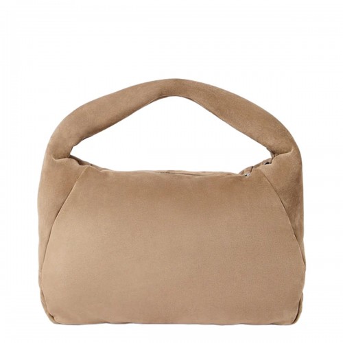 BEIGE LEATHER TOP HANDLE BAG 2