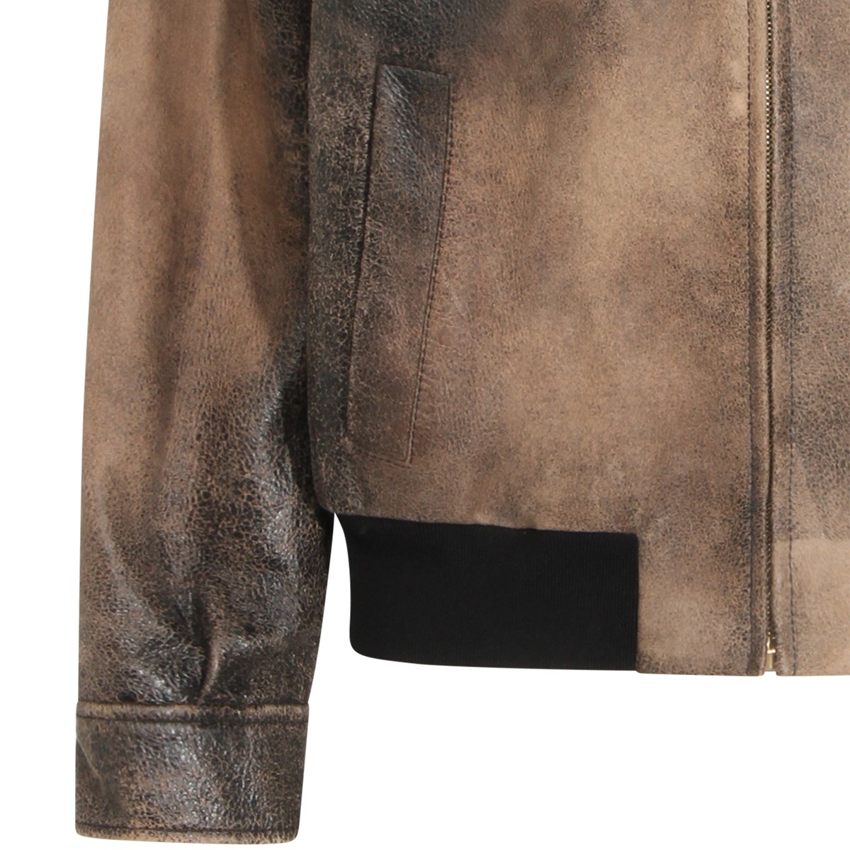 BROWN LEATHER JACKET