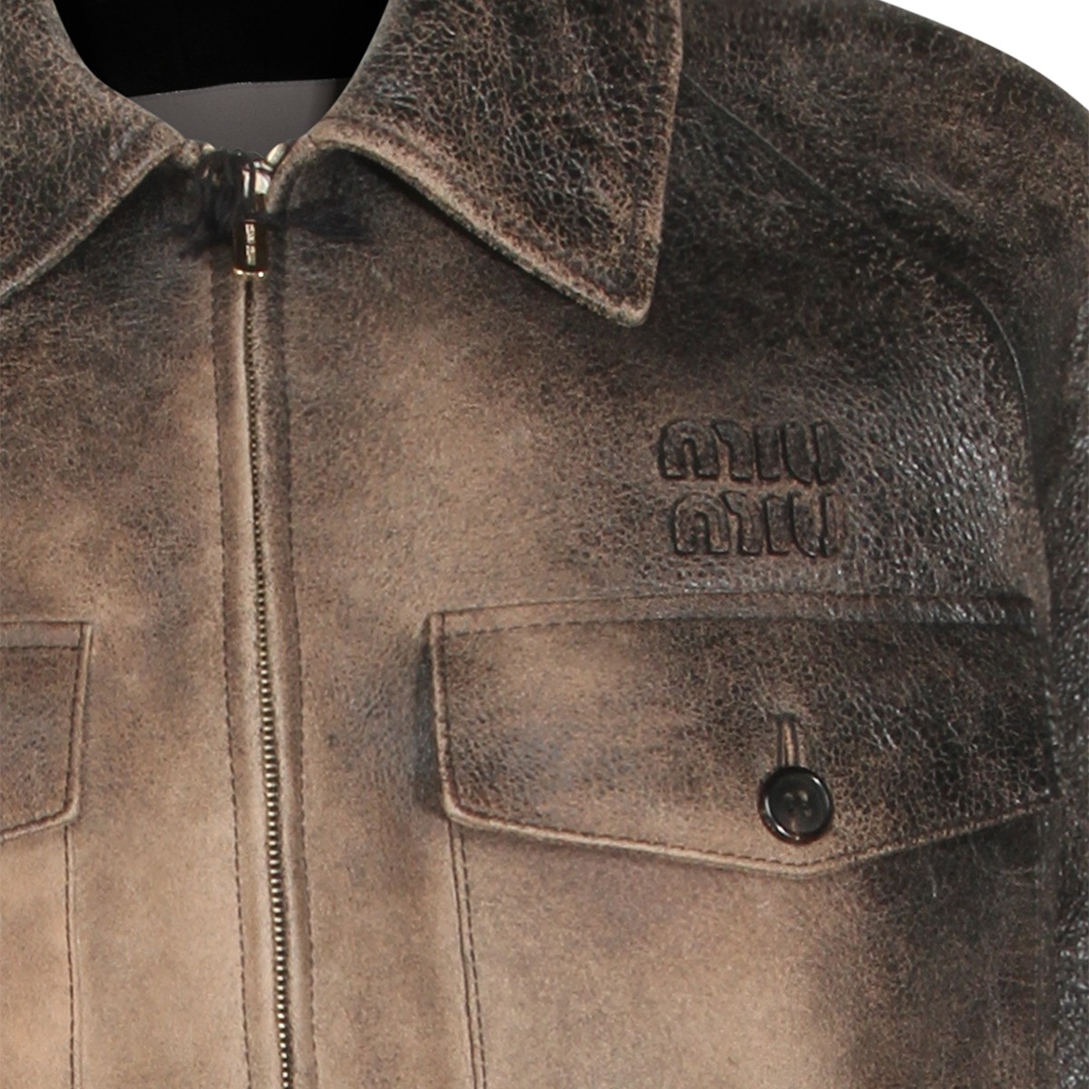 BROWN LEATHER JACKET