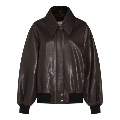 DARK BROWN LEATHER JACKET