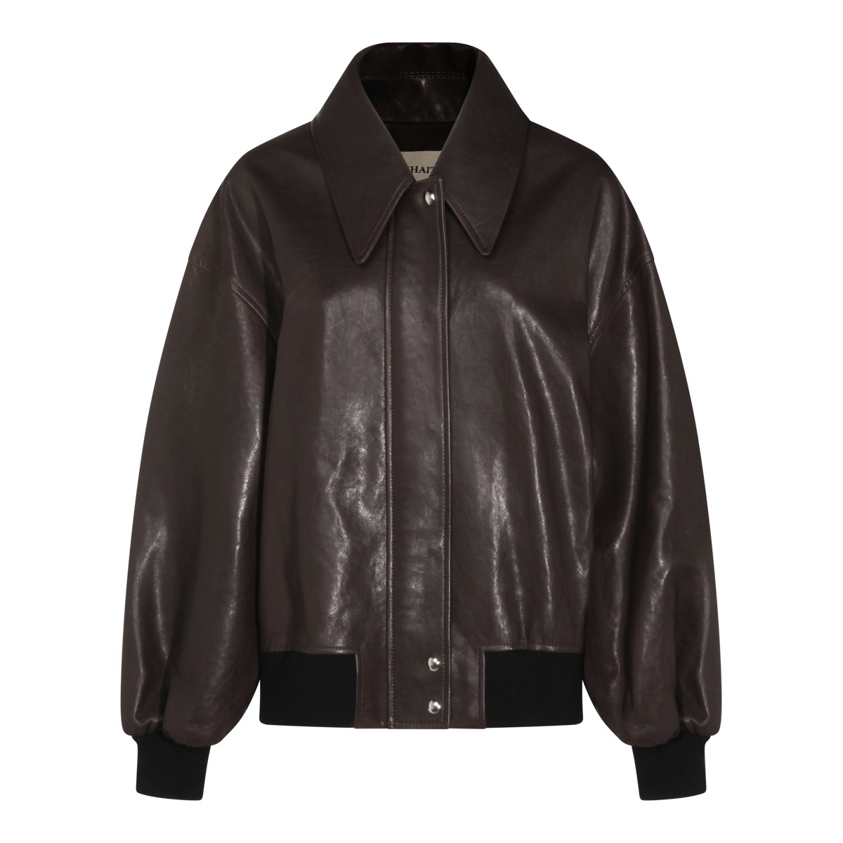 DARK BROWN LEATHER JACKET