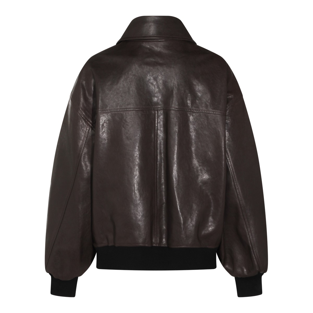 DARK BROWN LEATHER JACKET