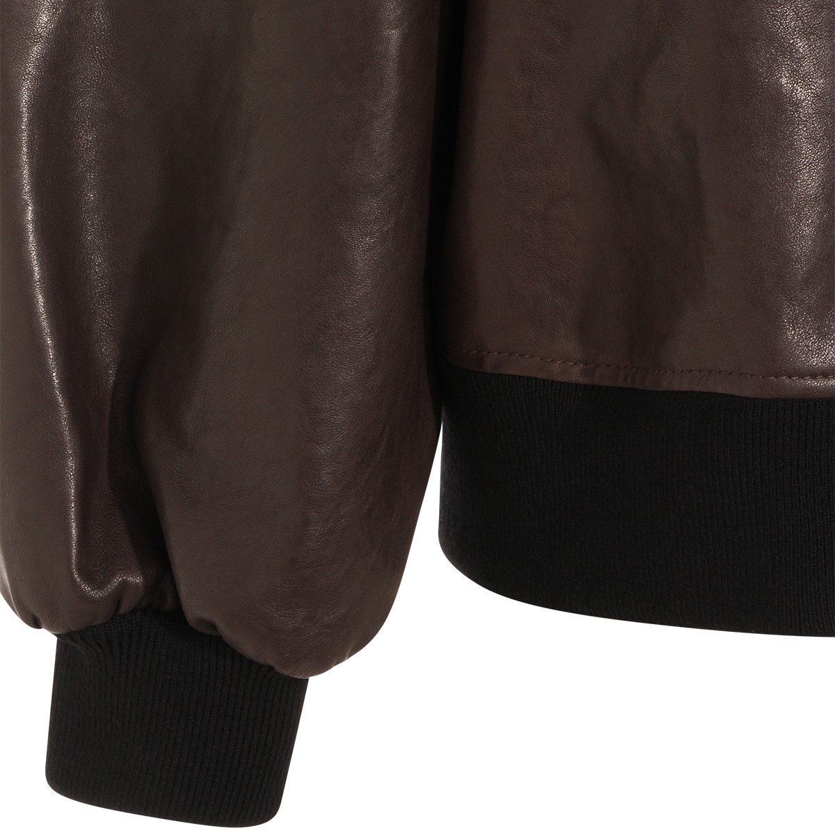 DARK BROWN LEATHER JACKET