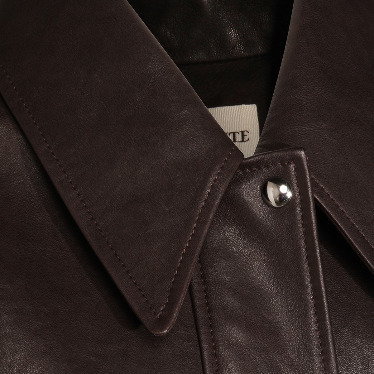 DARK BROWN LEATHER JACKET