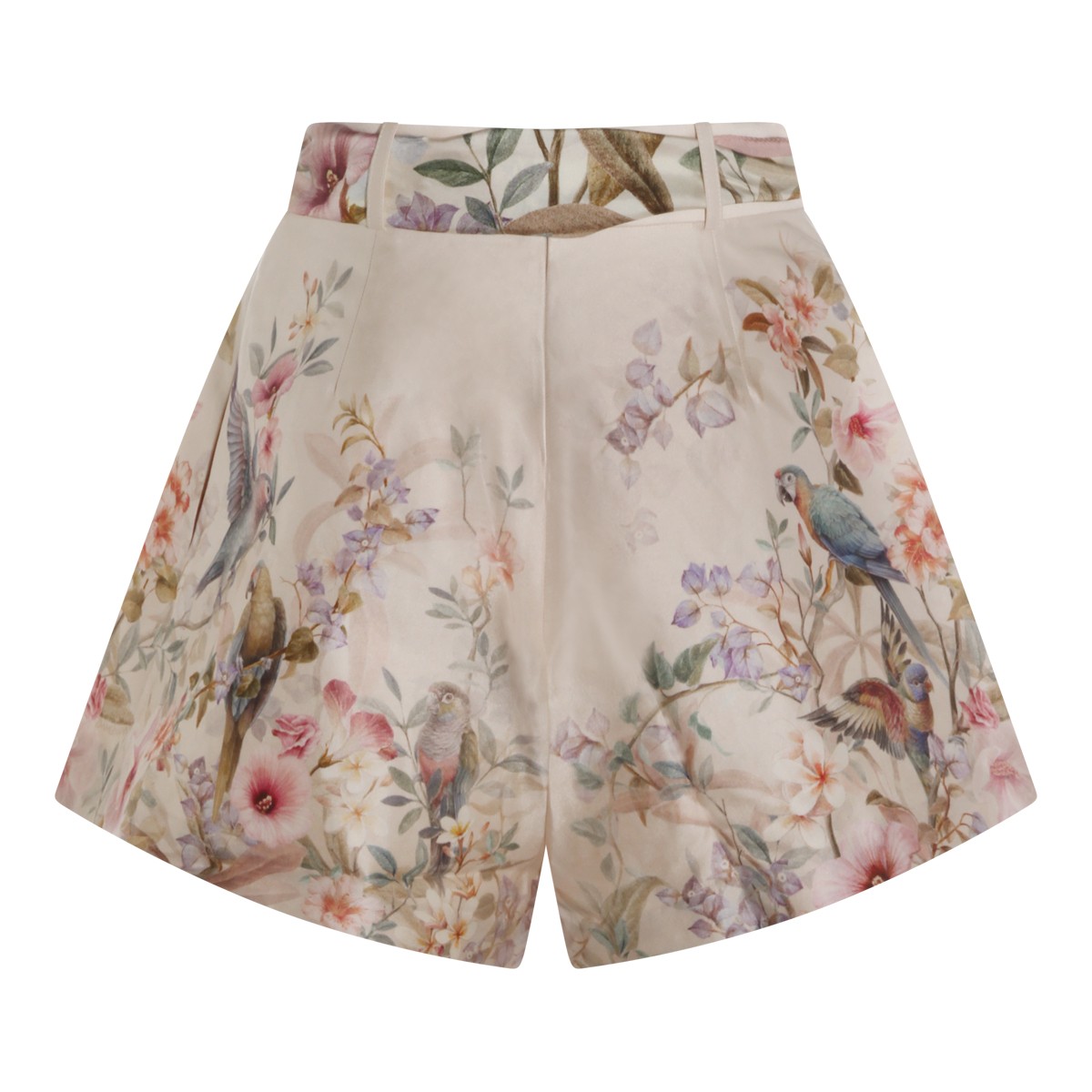 CREAM SILK SHORTS