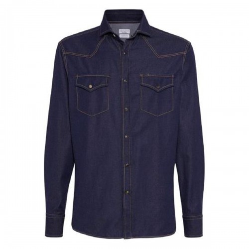 DARK BLUE COTTON SHIRT