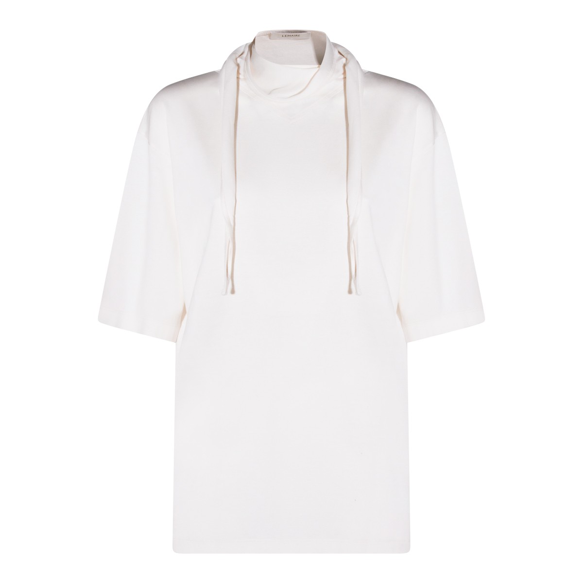 WHITE COTTON T-SHIRT