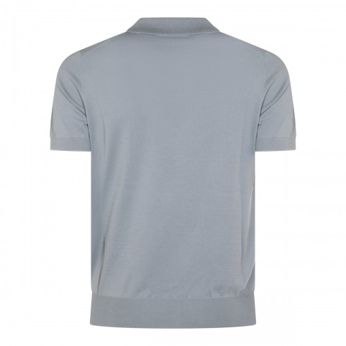LIGHT BLUE COTTON POLO SHIRT 2
