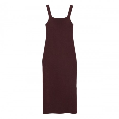 BROWN VISCOSE DRESS