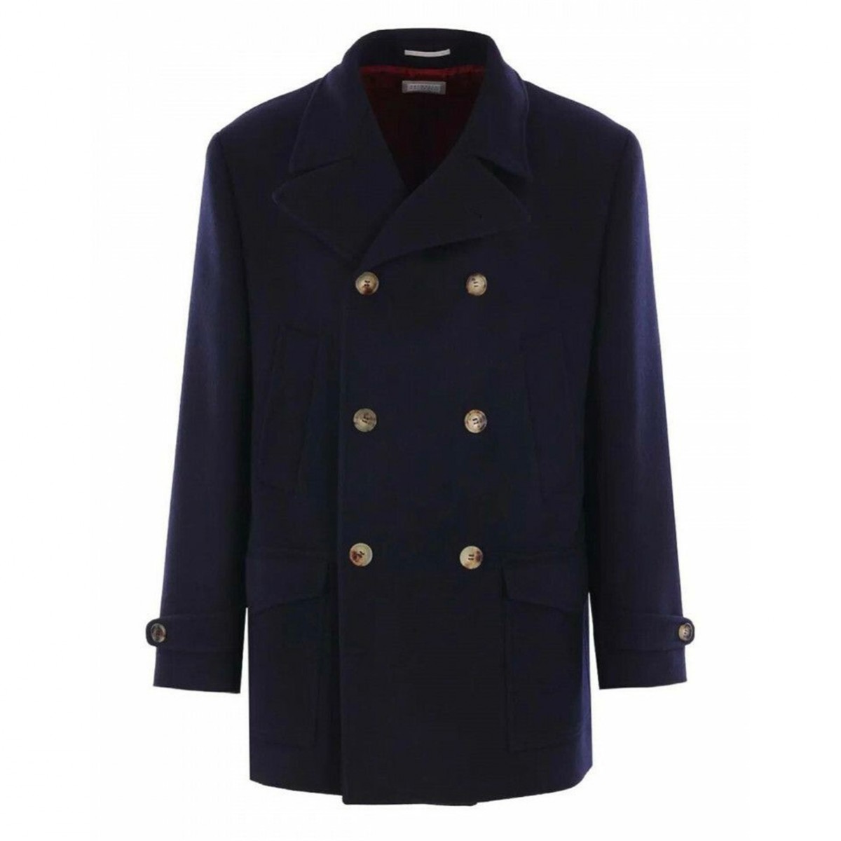NAVY WOOL COAT