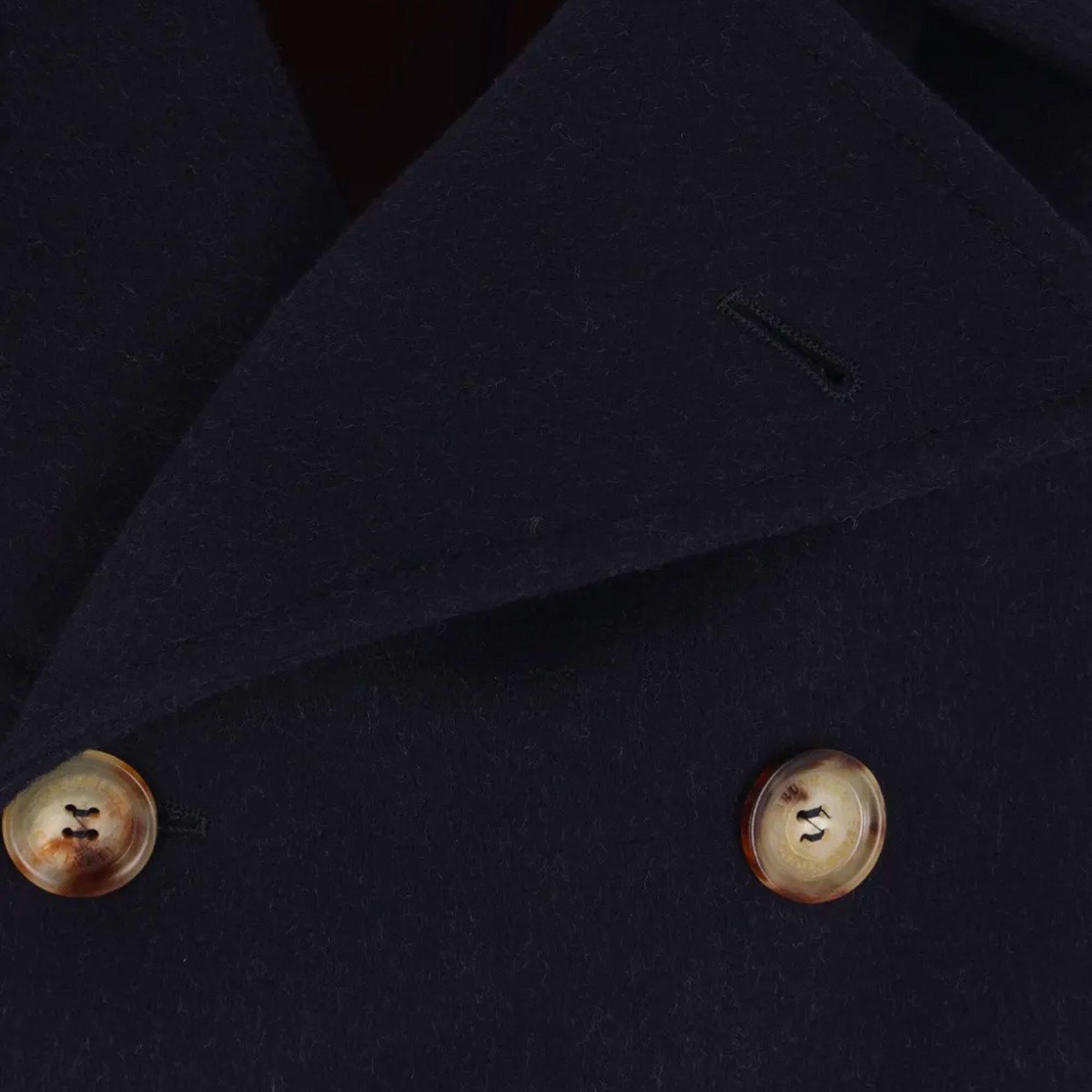 NAVY WOOL COAT