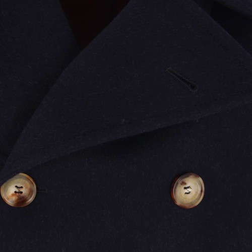 NAVY WOOL COAT