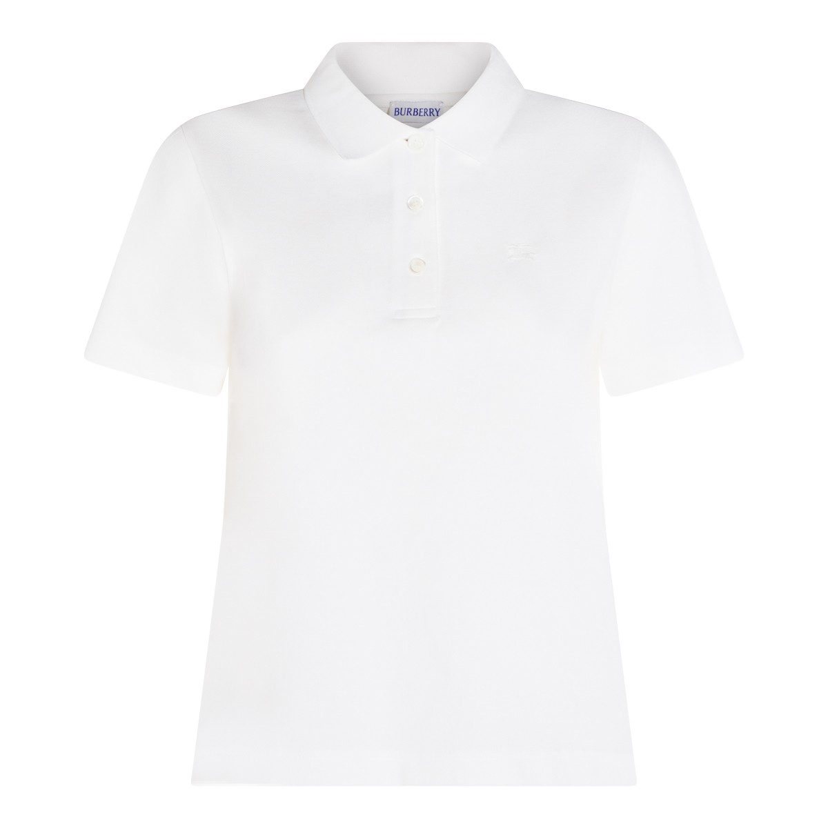 WHITE COTTON POLO SHIRT