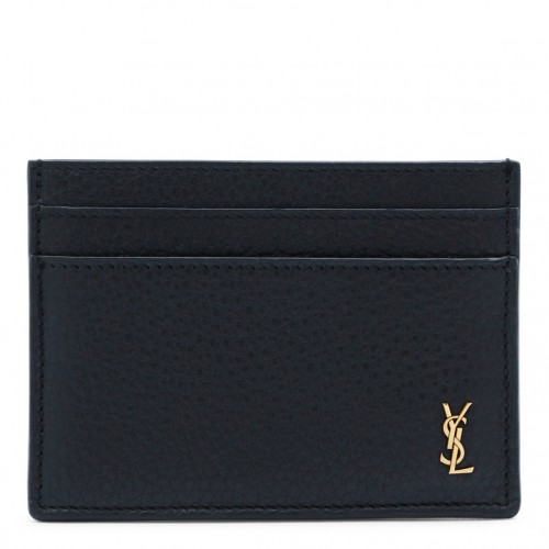 BLACK LEATHER CARD HOLDER