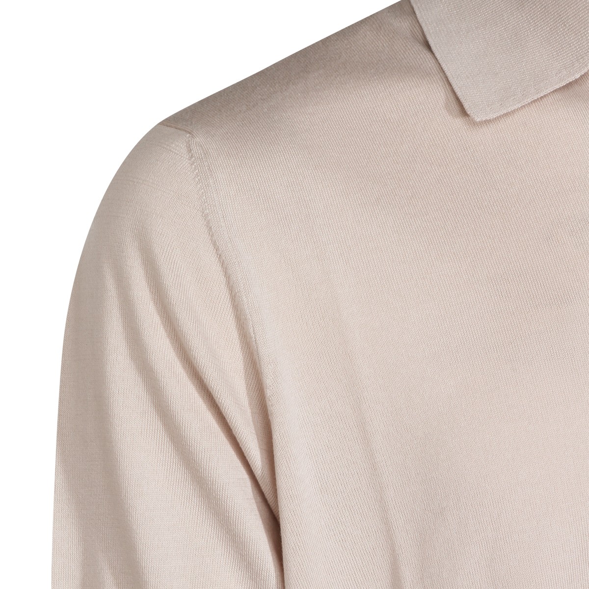 BEIGE COTTON POLO SHIRT