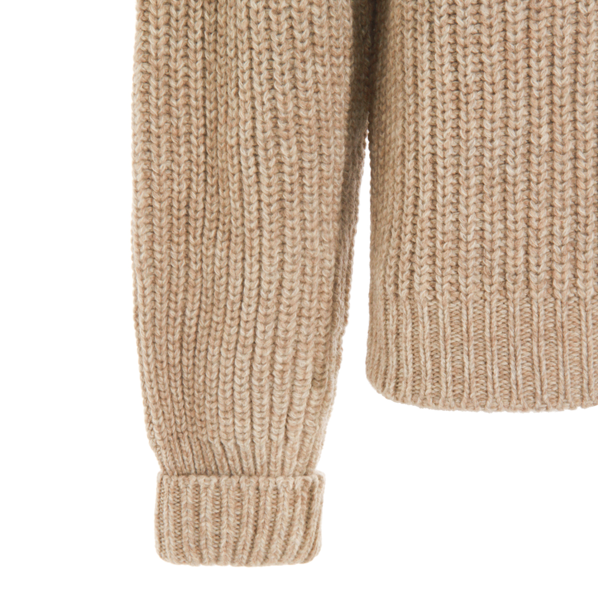 BEIGE WOOL KNITWEAR