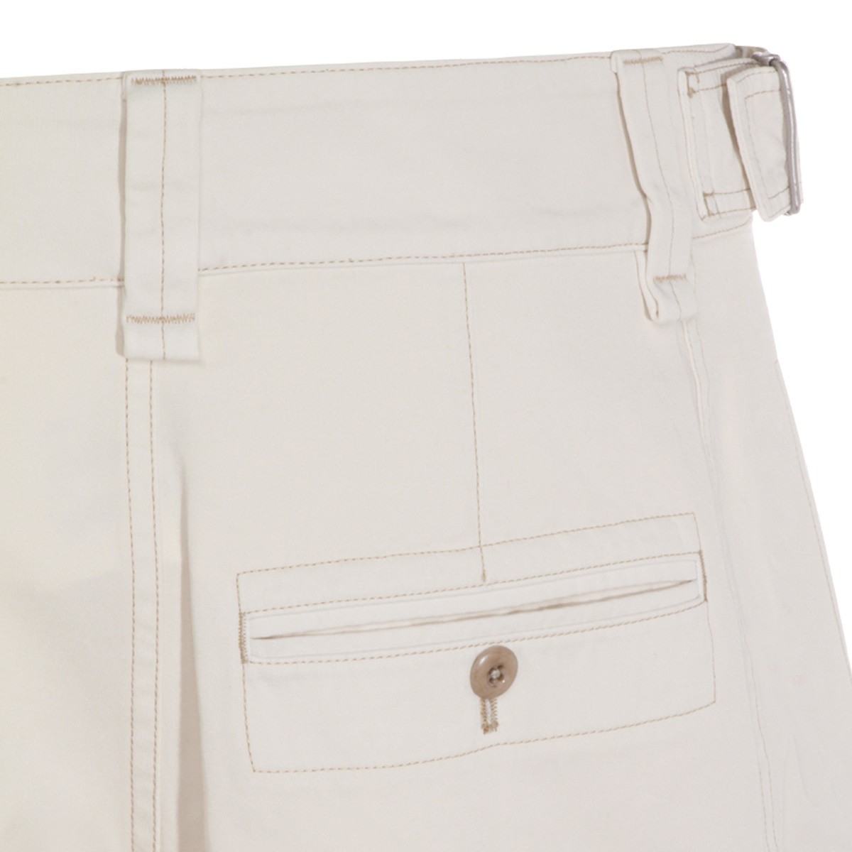 CREAM COTTON PANTS