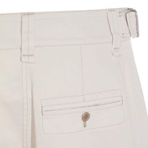 CREAM COTTON PANTS