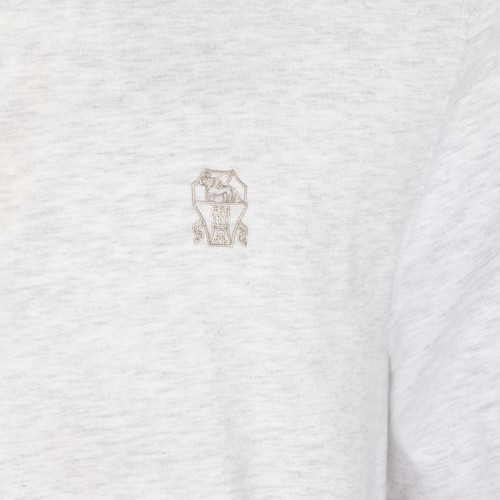 LIGHT GREY COTTON T-SHIRT